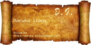 Daruka Ilona névjegykártya